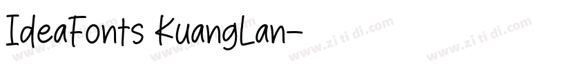 IdeaFonts KuangLan字体转换